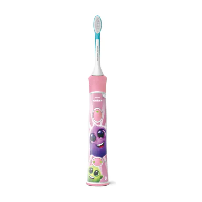 Philips Sonicare For Kids Built-in Bluetooth® Sonic electric toothbrush, Child, Sonic toothbrush, Pink, 62000 movements per minute, LED, Ergonomic