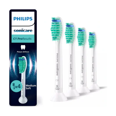 Philips Sonicare ProResults ProResults HX6014/87 4 pack brush heads, 4 pc(s), White, 3 month(s), Medium, 62000 movements per minute, Philips