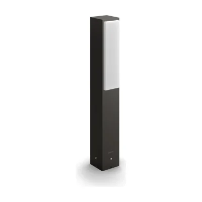 Philips Stratosphere Pedestal/Pathway Light 3.8W, Outdoor pedestal/post lighting, Anthracite, Metal, IP44, Patio, Garden, I