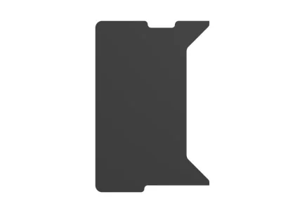 Piesa birou GENESIS HOLM MODULAR LEFT 50 cm, material MDF, culoare antracit
