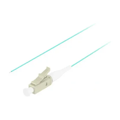 Pigtail fibră optică Lanberg MM LC/UPC OM3 Easy Strip 50/125, 2 metri, aqua