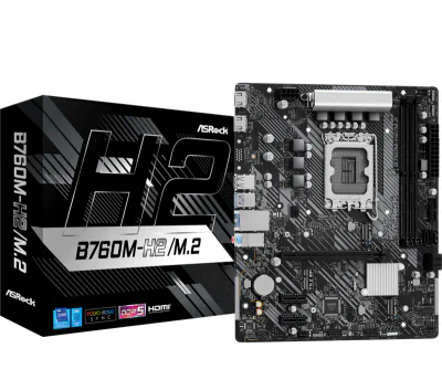 Placa de baza ASRock B760M-H2/M.2, Socket 1700, DDR5, Micro-ATX