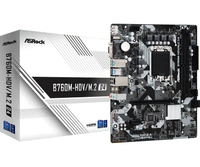 Placa de baza ASRock B760M-HDV/M.2 D4, Socket 1700, DDR4, Micro-ATX