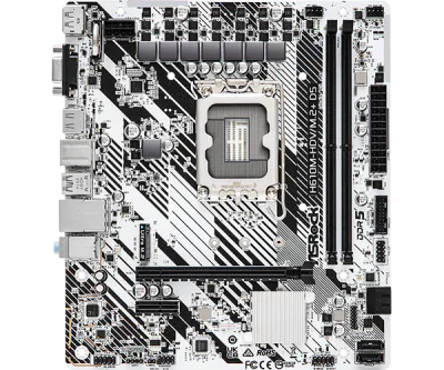 Placa de baza AsRock "H610M-HDV/M.2+ D5", skt. LGA 1700, chipset Intel H610, mATX, 2 x DDR5 max. 96 GB, USB 3.2 gen 1, 4 x SATA, 1 x M.2, PCIe 4.0, HDMI, DisplayPort, VGA, "H610M-HDV/M.2+ D5"
