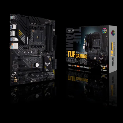 PLACA de BAZA Asus "TUF GAMING B550+", skt AM4, ATX, AMD B550, 4 x DDR4, max. 128 GB, 6 x SATA, 2 x M.2, 7.1, "TUF GAMING B550+"