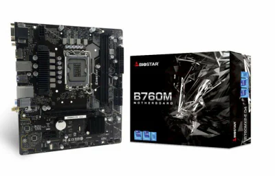 Placa de baza Biostar "B760MX2­E", skt. LGA 1700, chipset Intel B760, mATX, 2 x DDR5 max. 128 GB, USB 3.2 gen 1, 4 x SATA, 2 x M.2, PCIe 4.0, HDMI, VGA/DVI, "B760MX2­E"