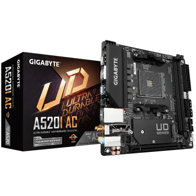 Placa de baza Gigabyte A520I AC, Socket AM4, DDR4, Micro-ATX
