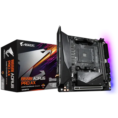 Placa de baza Gigabyte B550I AORUS PRO AX, Socket AM4, DDR4, Mini-ITX