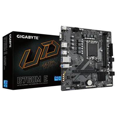 Placa de baza Gigabyte B760M E, Socket 1700, DDR5, Micro-ATX