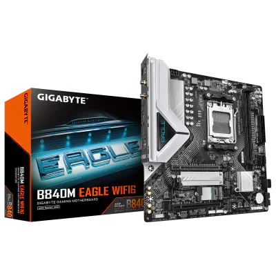 Placa de baza Gigabyte B840M EAGLE WIFI6, Socket AM5, DDR5, Micro-ATX