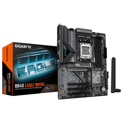 Placa de baza Gigabyte B840M EAGLE WIFI6E, Socket AM5, DDR5, Micro-ATX