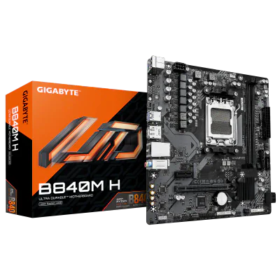 Placa de baza Gigabyte B840M H, Socket AM5, DDR5, Micro-ATX
