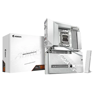 Placa de baza Gigabyte B850 AORUS STEALTH ICE, Socket AM5, DDR5, ATX