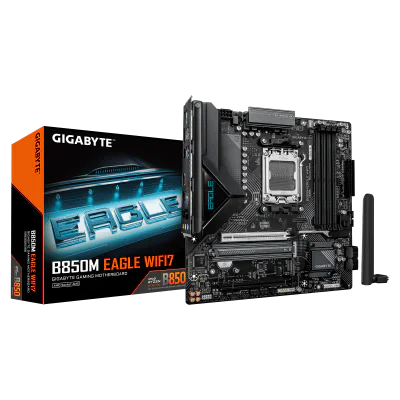 Placa de baza Gigabyte B850M EAGLE WIFI7, Socket AM5, DDR5, Micro-ATX