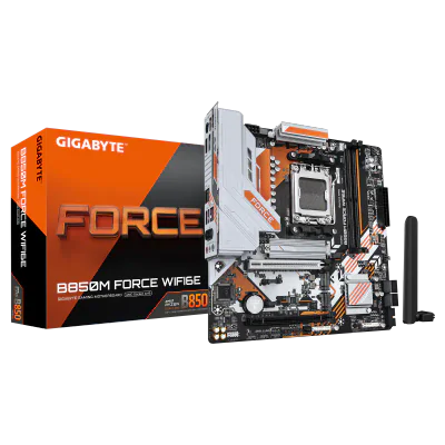 Placa de baza Gigabyte B850M FORCE WIFI6E, Socket AM5, DDR5, Micro-ATX