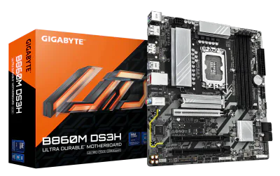 Placa de baza Gigabyte B860M DS3H, LGA 1851, DDR5, Micro-ATX
