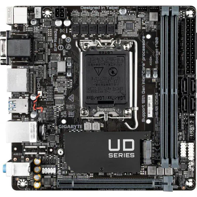 Placa de baza Gigabyte H610I, Socket 1700, DDR4, Mini-ITX