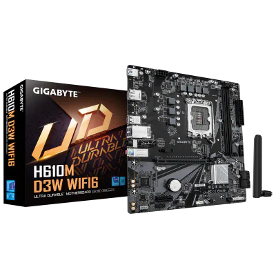 Placa de baza Gigabyte H610M D3W WIFI6, Socket 1700, DDR5, Micro-ATX