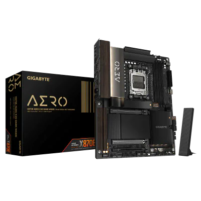 Placa de baza Gigabyte X870E AERO X3D Dark Wood, Socket AM5, DDR5, ATX