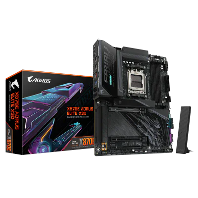 Placa de baza Gigabyte X870E AORUS ELITE X3D, Socket AM5, DDR5, ATX