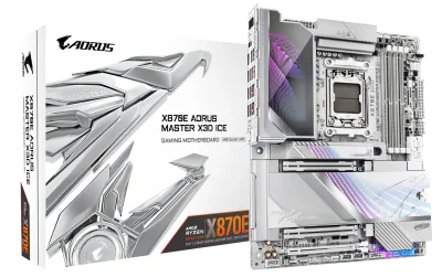 Placă de bază GIGABYTE X870E aorus master X3D ICE