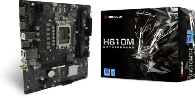 Placa de baza Micro ATX LGA 1700 DDR4 Gigabit Ethernet 228x216mm BIOSTAR H610MTE "H610MTE"