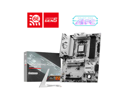 Placa de baza MSI B850 GAMING PLUS WIFI6E, Socket AM5, DDR5, ATX