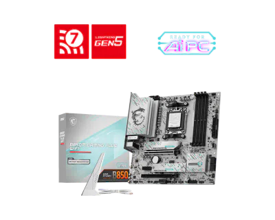 Placa de baza MSI B850M GAMING PLUS WIFI, Socket AM5, DDR5, Micro-ATX