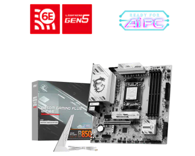 Placa de baza MSI B850M GAMING PLUS WIFI6E, Socket AM5, DDR5, Micro-ATX