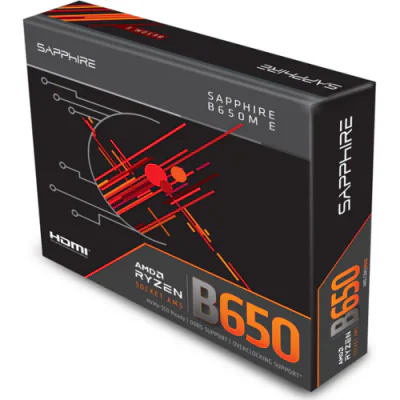 Placa de baza Sapphire B650M-E, Socket AM5, DDR5, Micro-ATX