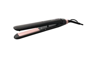 Placa de indreptat parul PHILIPS StraightCare Essential BHS378/00, 230 grade, Invelis ceramic, Keratina, Negru-Mov, L x A x I (mm) 54x346x90