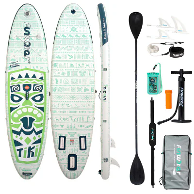 Placă de paddleboard FunWater SUP SUPFW05D Tiki  3,2m (verde)