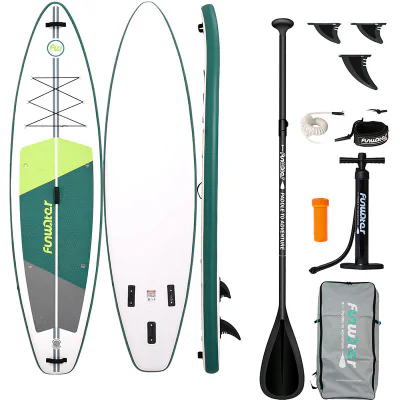 Placă de paddleboard FunWater SUP SUPFW69A 3,35m (verde-albă)