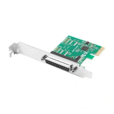 Placă PCI Express x1 Lanberg la LPT 25 pini, profil redus, chipset AX99100