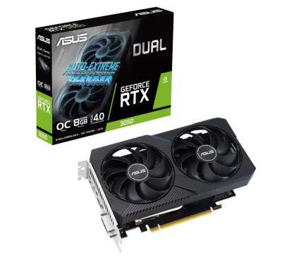 Placă video ASUS DUAL-RTX3050-O8G-V2, 8GB GDDR6, 128 bit, PCI Express 4.0