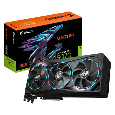 Placa video Gigabyte AORUS GeForce RTX 5070 MASTER, 12GB GDDR7, PCI Express 5.0, 192bit