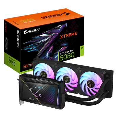 Placa video Gigabyte AORUS GEFORCE RTX 5080 XTREME WATERFORCE, 16GB GDDR7, PCI Express 5.0, 256-bit