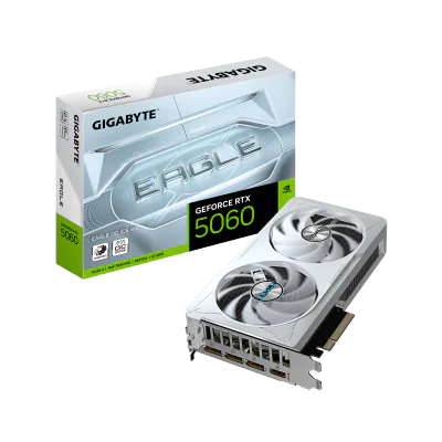 Placa video Gigabyte GEFORCE RTX 5060 EAGLE OC ICE, 8GB GDDR7, PCI Express 5.0, 128-bit