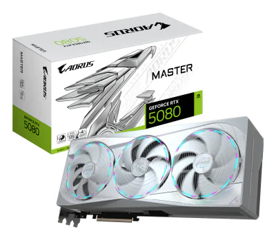 Placă video GIGABYTE GV-N5080AORUSM ICE-16GD, 16GB GDDR7, 256 bit, PCI Express x16 5.0