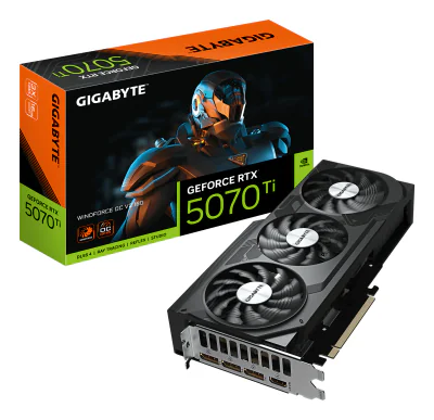 Placă video GIGABYTE N507TWF3OCV2-16GD, 16GB GDDR7, 256 bit, PCI Express 5.0