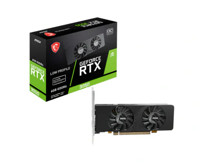 Placă video MSI GEFORCE RTX 3050 LP E 6G OC, 6GB GDDR6, 96 bit, PCI Express x8 4.0