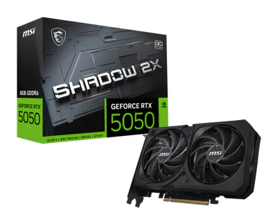Placă video MSI GEFORCE RTX 5050 8G SHADOW 2X OC, 8GB GDDR6, 128 bit, PCI Express 5.0