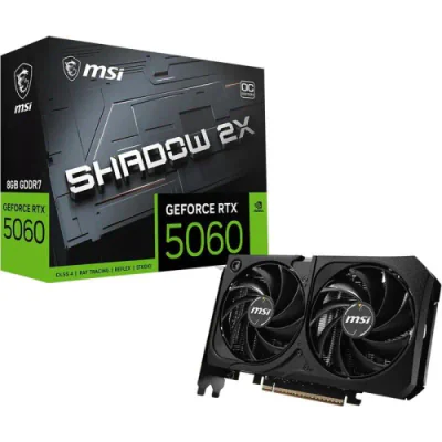 Placa video MSI GeForce RTX 5060 SHADOW 2X OC MAX, 8GB GDDR6, PCI Express x16, 256-bit