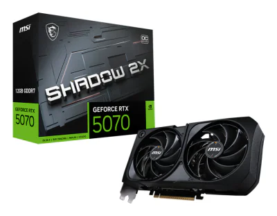 Placă video MSI RTX 5070 12G SHADOW 2X OC, 12GB GDDR7, 192 bit, PCI Express x16 5.0