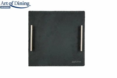 PLATOU ARDEZIE PATRAT MANERE INOX, 30X30 CM, COOKING BY HEINNER