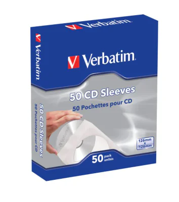 PLICURI HARTIE VERBATIM CD-DVD, SET 50 BUC "49992"
