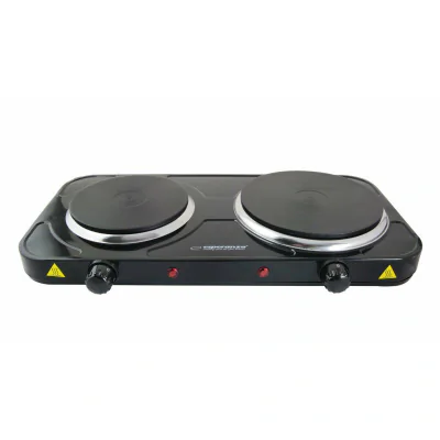 Plita electrica Esperanza Yellowstone EKH014K 1000W 1x18.8cm+1x15.5cm Negru "EKH014K"
