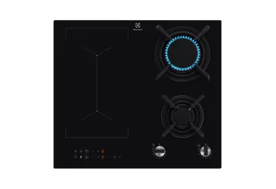 PLITA MIXTA ELECTROLUX KDI641723K, Plita mixta; 60 cm; 4 zone de gatit (2 zone gaz si 2 zone inductie); Aprindere electrica integrata; Control frontal; Dispozitiv siguranta; Gratare de fonta; Timer electronic; Booster; Functie Punte; Oprire automata;