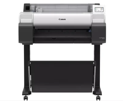 Plotter Canon imagePROGRAF TM-240 24"(610mm), format A1, 5 culori, rezolutie max 2400x1200dpi, memorie 2GB, limbaje de imprimare: HP-GL/2, HP RTL, JPEG (Ver. JFIF 1.02), CALS G4 (submission via FTP only)), display LCD 4.3", interfata: USB 2.0, Ethern
