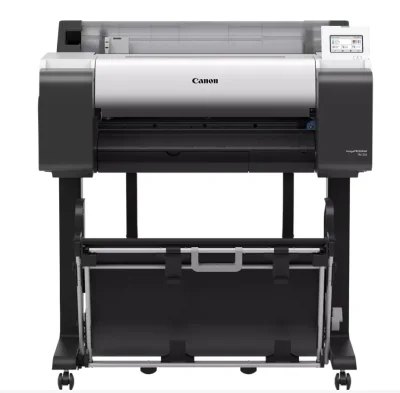 Plotter Canon imagePROGRAF TM-255 + HDD 500GB, 24"(610mm), format A1, 5 culori, rezolutie max 2400x1200dpi, memorie 2GB, limbaje de imprimare: HP-GL/2, HP RTL, PDF (Ver. 1.7), JPEG (Ver. JFIF 1.02), CALS G4 (submission via FTP only), display LCD 4.3"